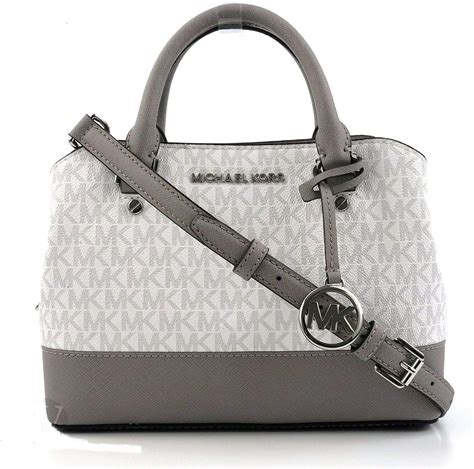 michael kors bag white and grey|Michael Kors grey crossbody bag.